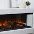 Brockenhurst 1200 - Chimenea eléctrica blanca