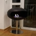 Cocoon Pedestal biochimenea en negro mate