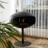 Pedestal Cocoon en negro con base negra