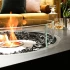 Mesa Martini 50 con chimenea de bioetanol de EcoSmart