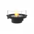 Round 20 EcoSmart - Chimenea de bioetanol redonda en acero y negro