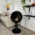 Chimenea de Bioetanol Edmonton - Chimenea independiente con marco en forma de esfera