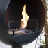 Chimenea de Bioetanol Edmonton - Chimenea independiente con marco en forma de esfera