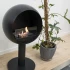 Chimenea de Bioetanol Edmonton - Chimenea independiente con marco en forma de esfera