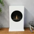 Chimenea blanca independiente en 100 cm