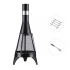 Chimenea de exterior Kuwait en color negro