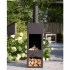 Chimenea de jardín Jersey XXL en negro. productos de bioetanol-chimeneas para exterior jardín y patio