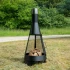 Chimenea de exterior Kuwait en color negro