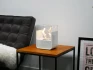 Chimenea bioetanol de mesa - blanco - Chimenea de sobremesa para decorar 