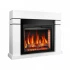 ArtiFlame Lindos AF28S blanca - Moderna chimenea eléctrica