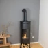 Falso conducto para chimenea de bioetanol pequeño de ScandiFlames en negro