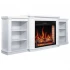 ArtiFlame Parliament AF28S - Chimenea eléctrica blanca con mueble