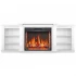 ArtiFlame Parliament AF28S - Chimenea eléctrica blanca con mueble