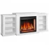 ArtiFlame Parliament AF28S - Chimenea eléctrica blanca con mueble