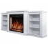 ArtiFlame Parliament AF28S - Chimenea eléctrica blanca con mueble