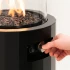 Chimenea de gas exterior Bino - Negro