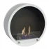 Biohogar blanco circular chimenea de bioetanol precioso