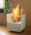 Chimenea bioetanol de mesa - blanco - Chimenea de sobremesa para decorar 