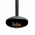 Chimenea de bioetanol colgada. Con forma ovalada, en acero de color negro