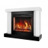 ArtiFlame Yukon AF28S - Chimenea eléctrica en blanco y negro