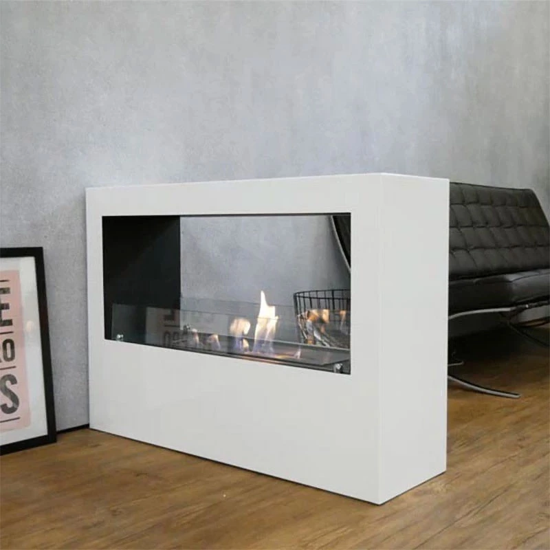 White bioethanol fireplace